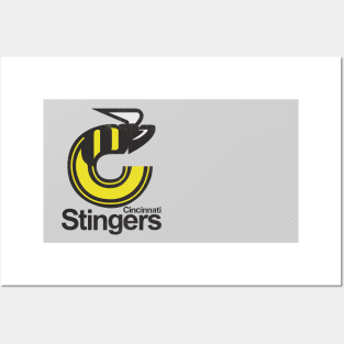 Retro Cincinnati Stingers Hockey 1977 Posters and Art